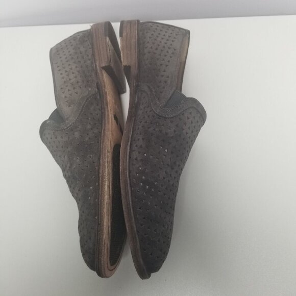 Trask Tan Suede Women's Perforated Suede Loafers Sz 10M - Picture 5 of 9